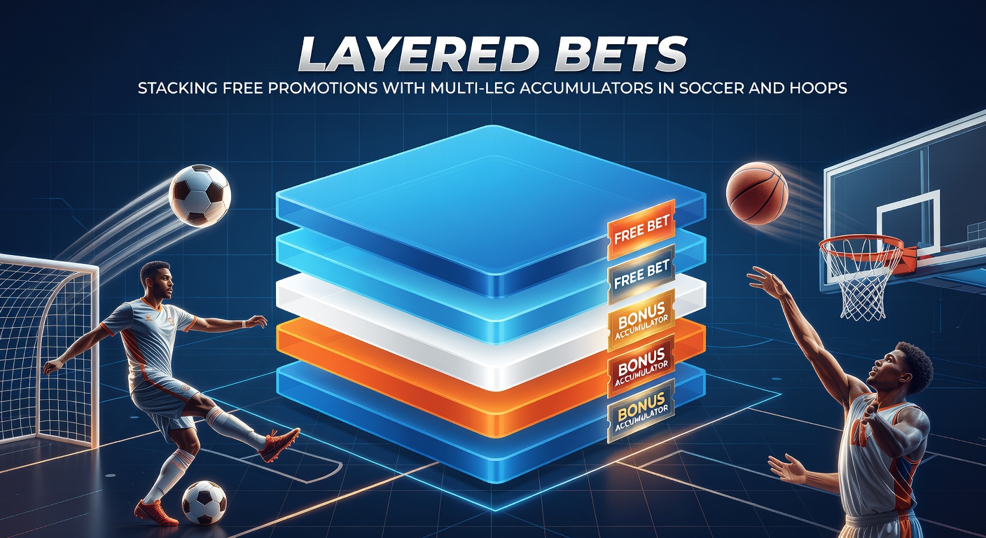 Basketball court action during an NBA playoff game, overlaid with graphics showing stacked parlay legs and free bet promotions on a betting interface