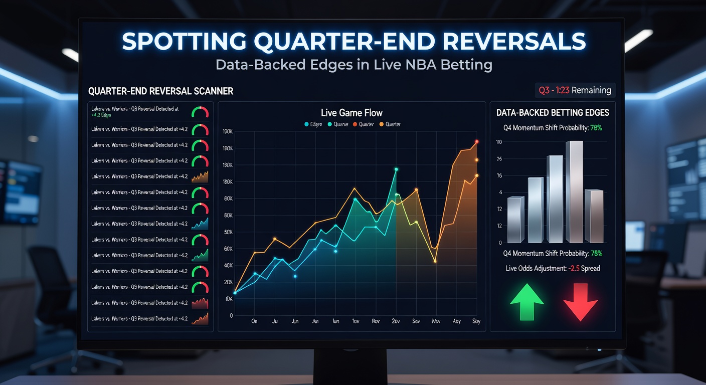 Heatmap of NBA court activity during quarter-end possessions, illustrating common reversal scoring zones near the arc and paint