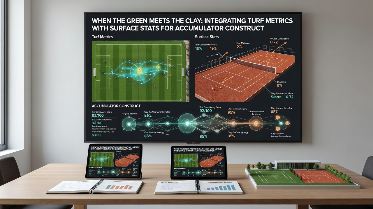 Data visualization charts comparing player performance statistics on grass versus clay tennis courts